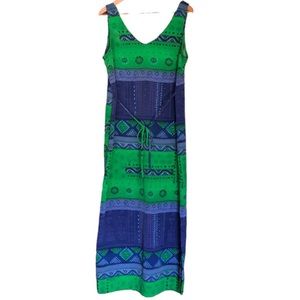 Vintage California Concepts Waist Tie Maxi Dress